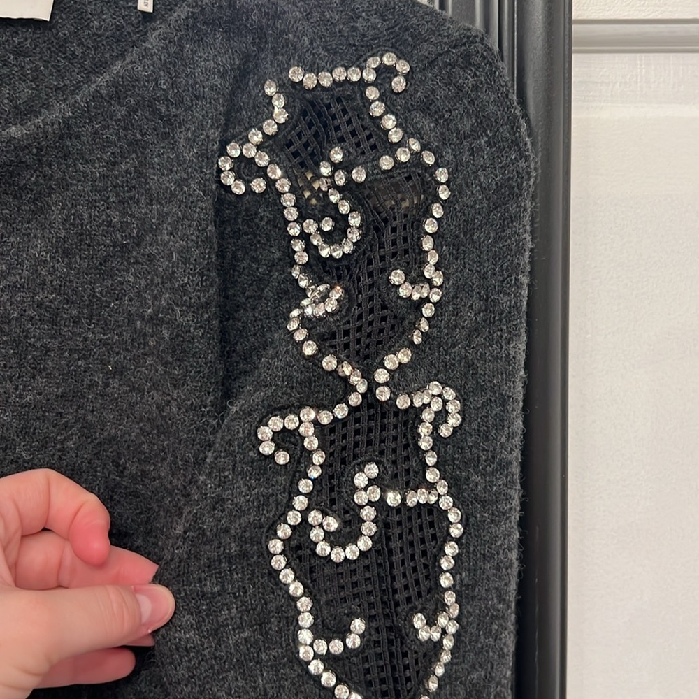 Sandro Rhinestone Sweater - Picture 3 of 5